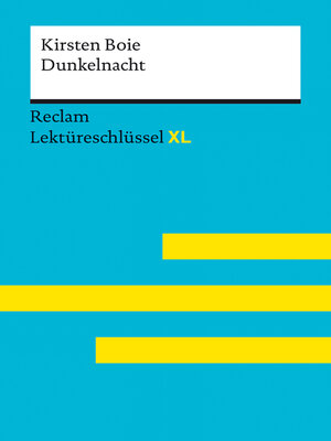 cover image of Dunkelnacht von Kirsten Boie